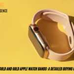 rose gold and gold apple watch band