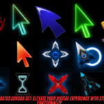 blue apparatus cursor set