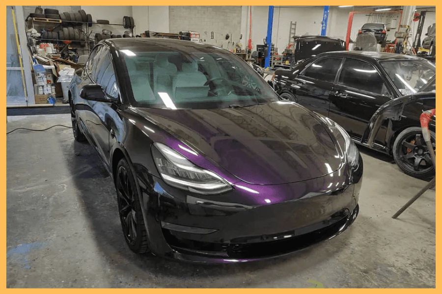 purple car paint