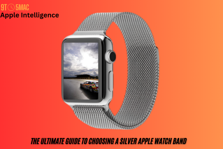 silver apple watch band