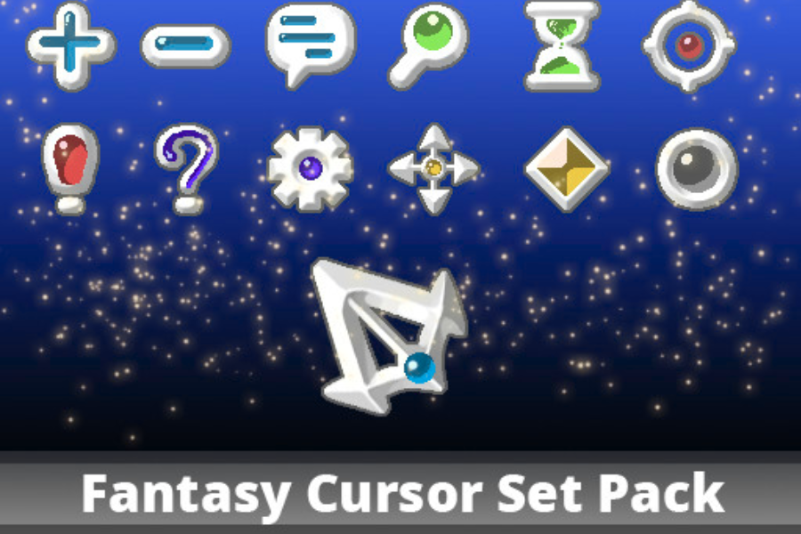 blue apparatus cursor set