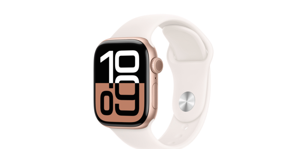 rose gold and gold apple watch band