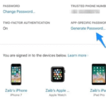 icloud app specific password